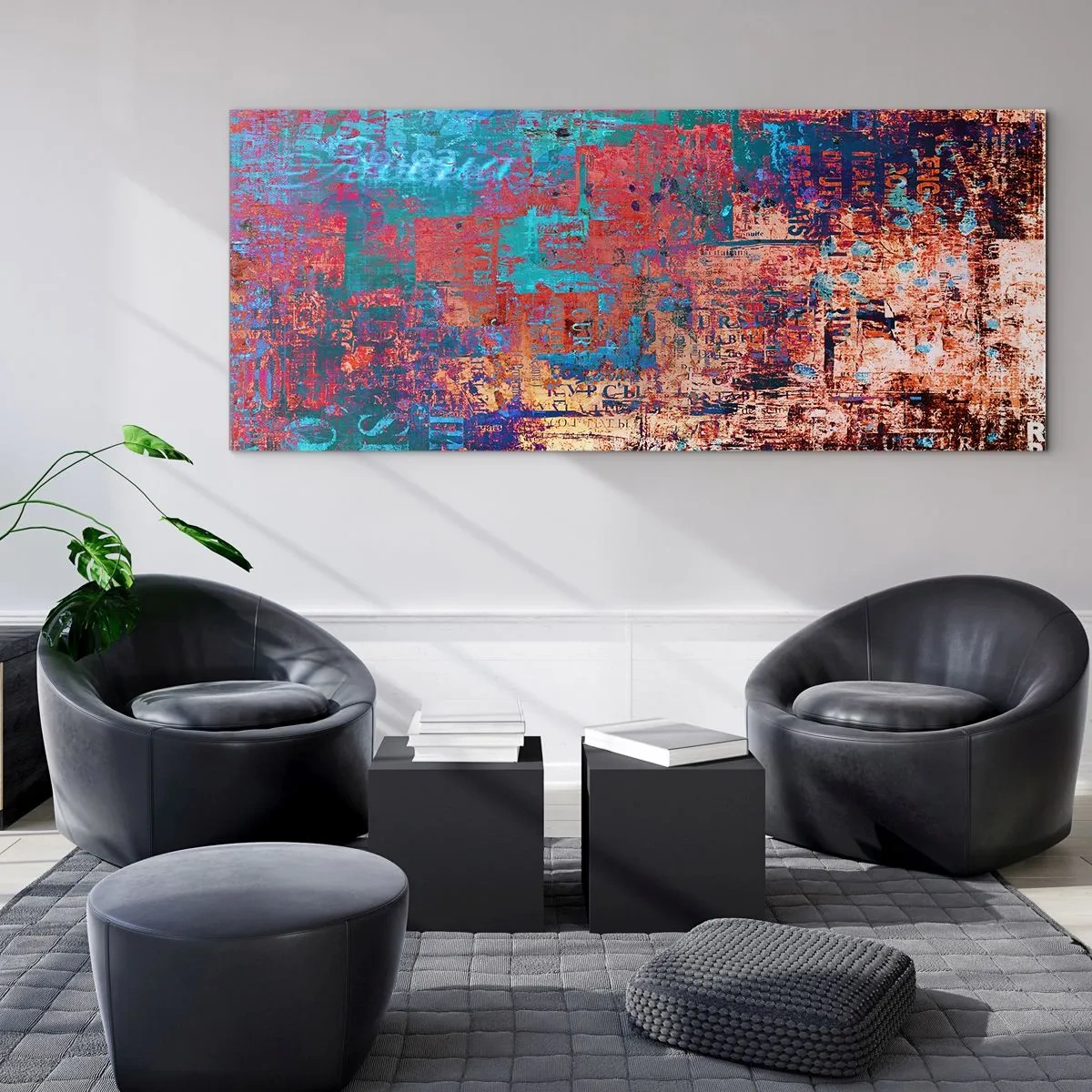 Schilderen op glas - Geheugen en vergetelheid - 90x30 cm