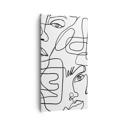 Schilderen op canvas - In verwarde emoties - 65x120 cm