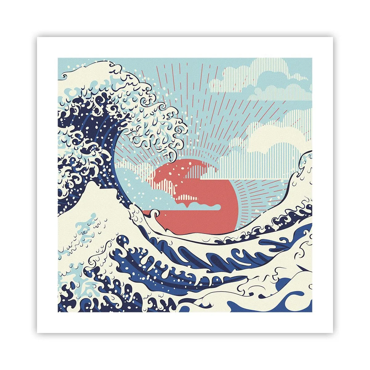 Poster - Van Japanse inspiratie - 50x50 cm