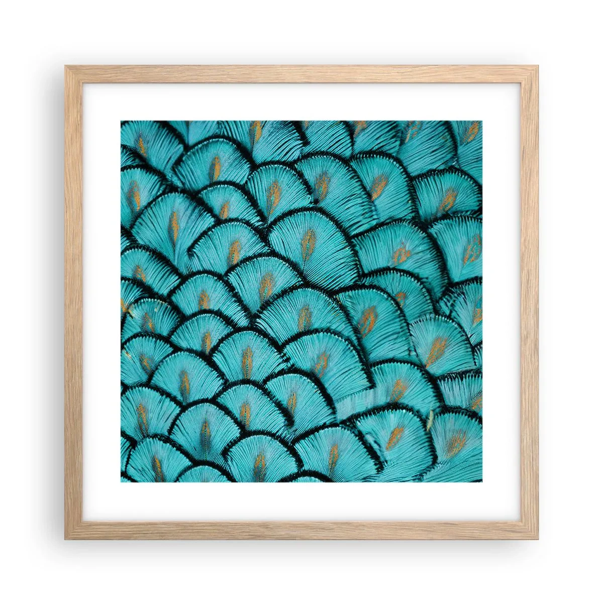 Een poster in een licht eiken lijst - Het grote verengala - 40x40 cm