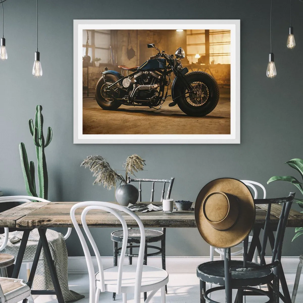 Poster in een witte lijst - Ik kan alles - 40x30 cm