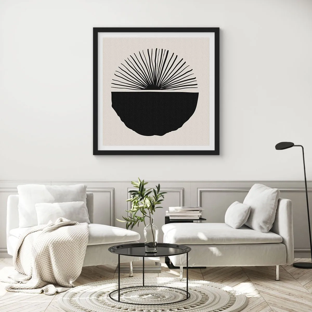 Poster in een zwarte lijst - Een scala aan mogelijkheden - 30x30 cm