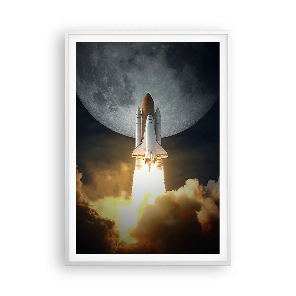 Poster in een witte lijst - Het begin van een onaards avontuur - 70x100 cm