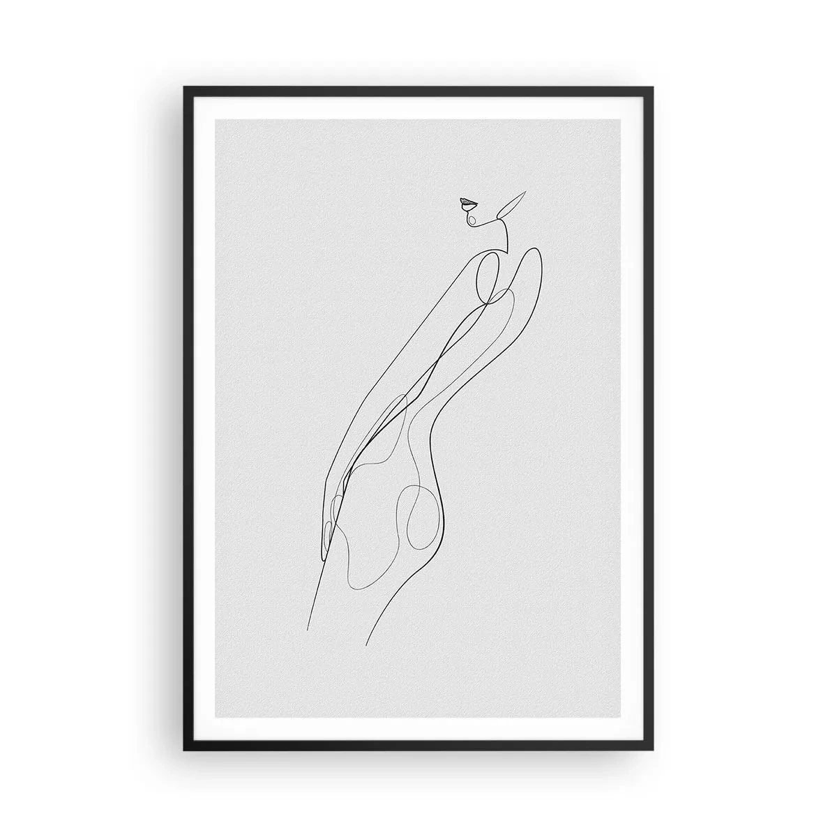 Poster in een zwarte lijst - Gewoon een belofte - 70x100 cm