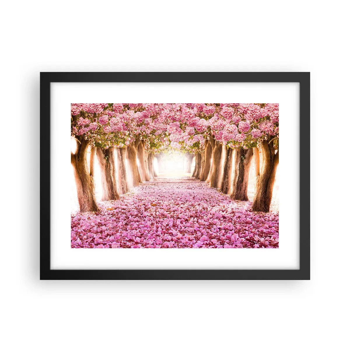 Poster in een zwarte lijst - De weg naar het paradijs - 40x30 cm
