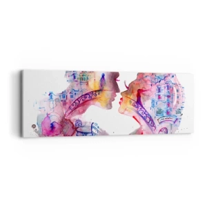 Schilderen op canvas - De geheime brug van zuchten - 90x30 cm