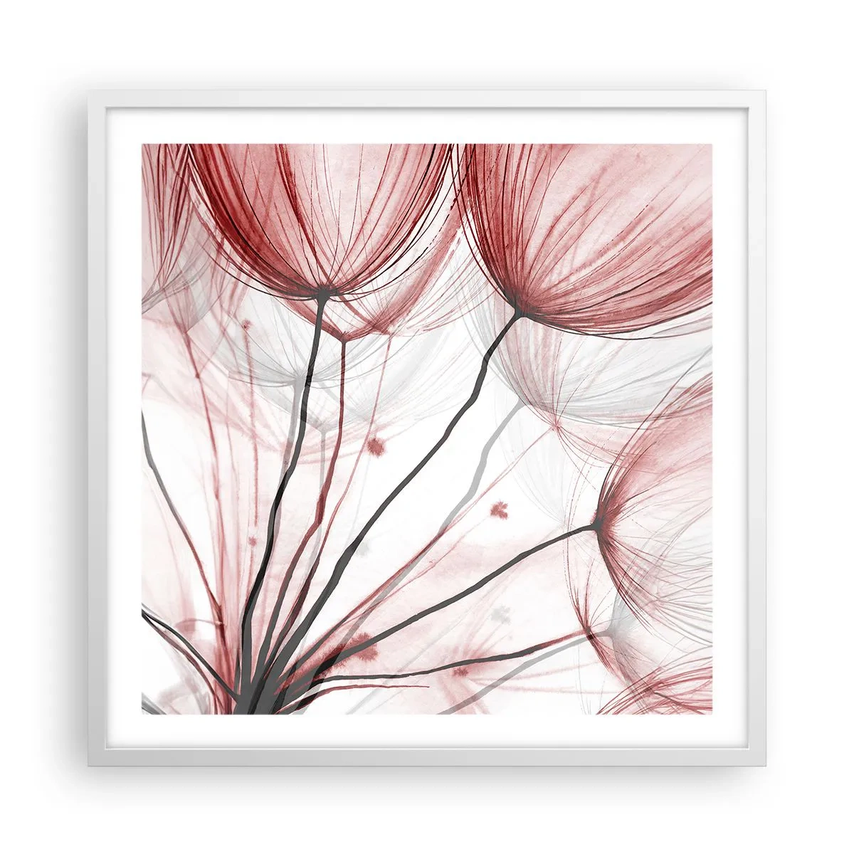 Poster in een witte lijst - Vóór het vertrek - 60x60 cm
