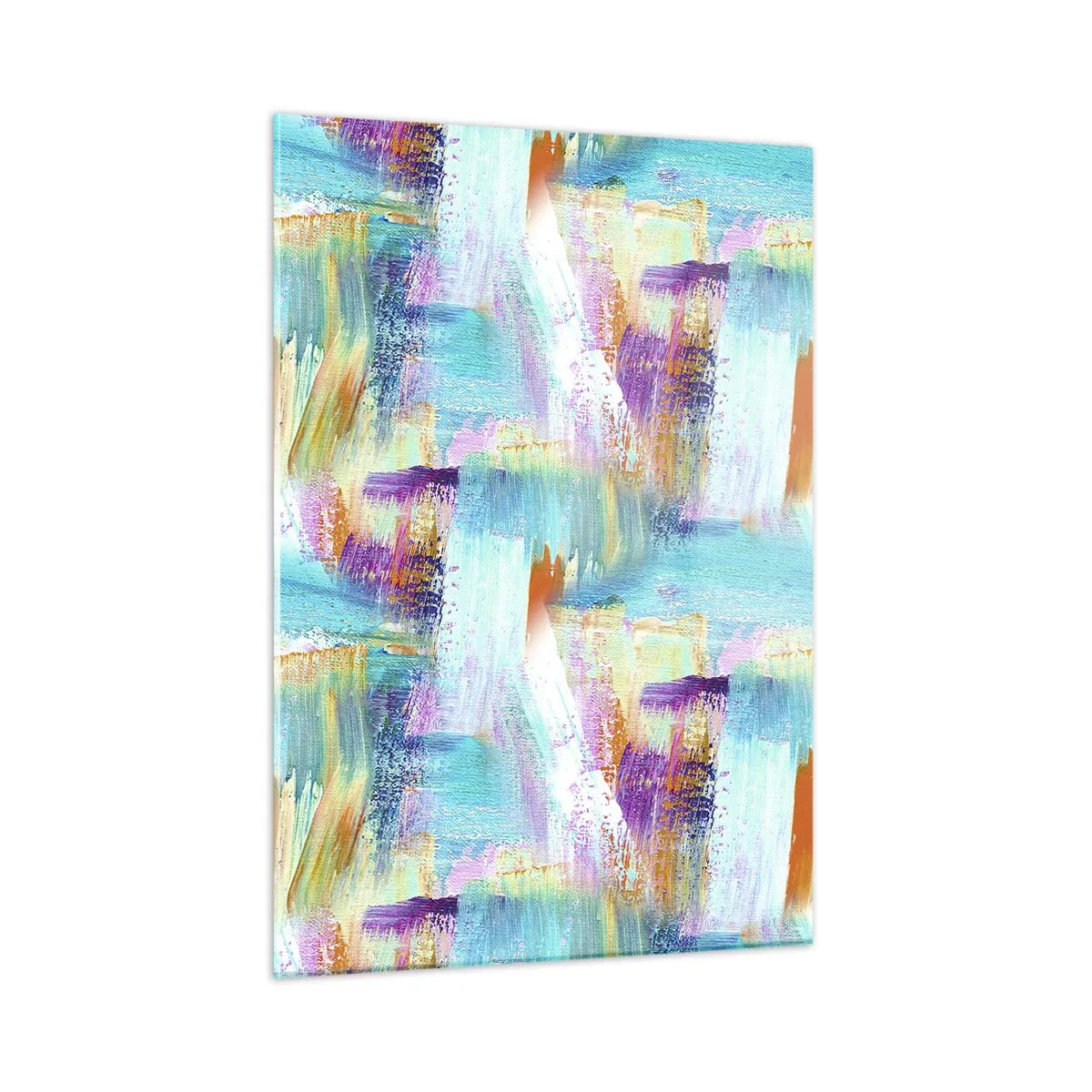 Schilderen op glas - Vrolijk vlekkerig en besmeurd - 50x70 cm