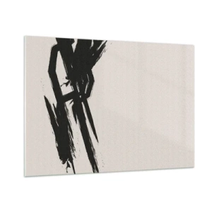 Schilderen op glas - Onstuitbare haast - 100x70 cm