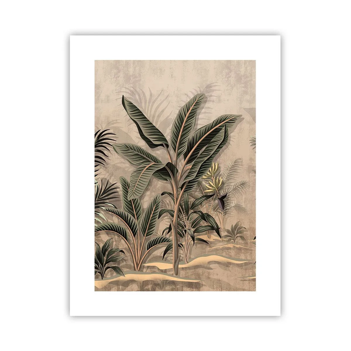 Poster - Een gravure in koloniale stijl - 30x40 cm