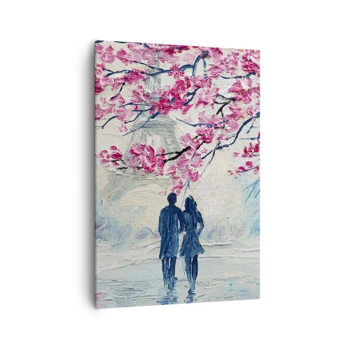 Schilderen op canvas - Een romantische wandeling - 70x100 cm