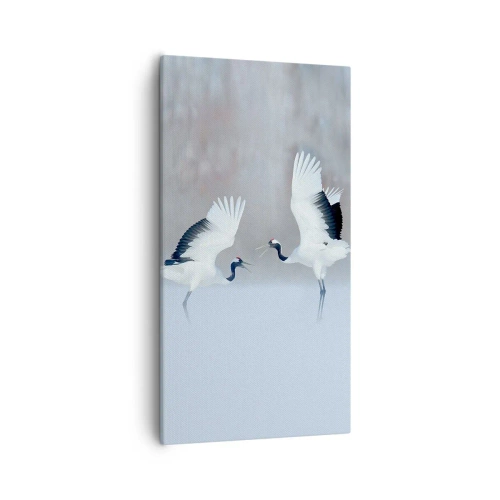 Schilderen op canvas - Dans in de mist - 55x100 cm