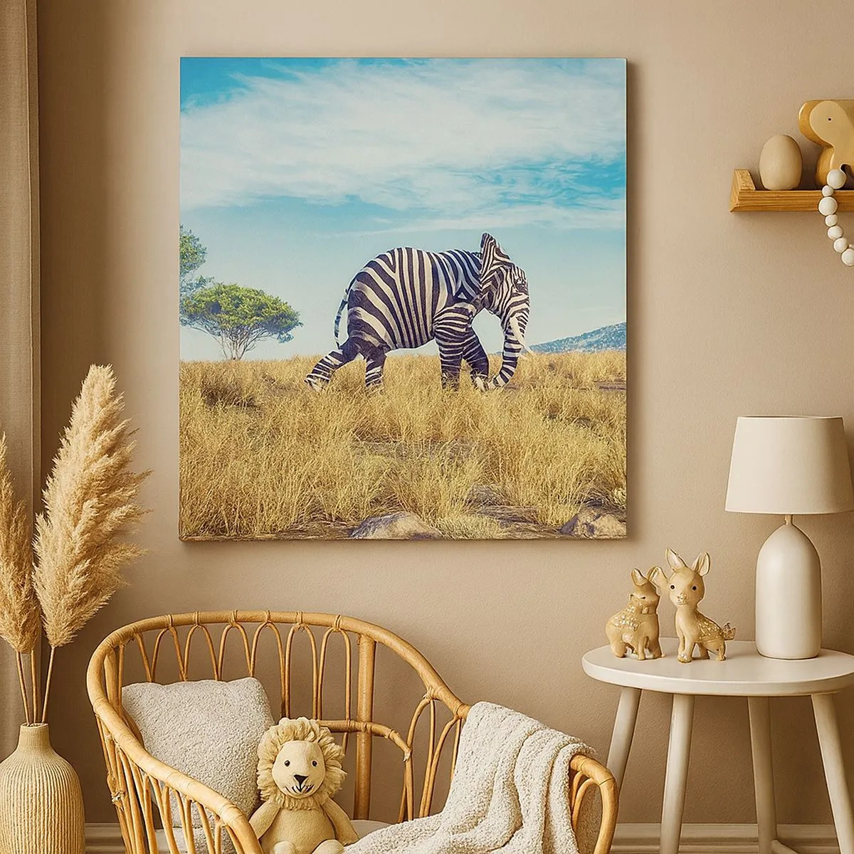 Schilderen op canvas - Grijs is niet meer in de mode - 30x30 cm