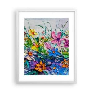 Poster in een witte lijst - Helemaal geen stilleven - 40x50 cm