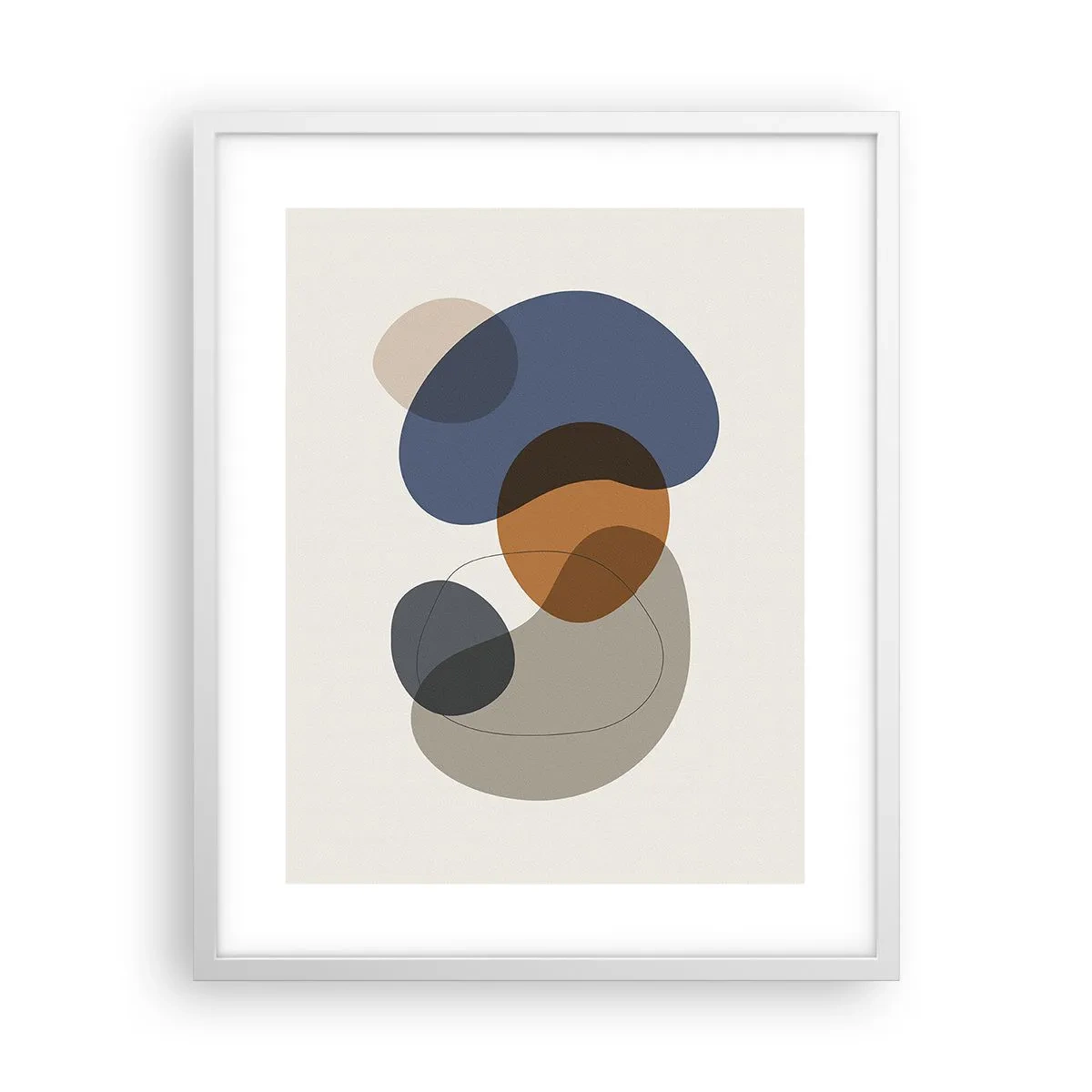 Poster in een witte lijst - Kleur druppels - 40x50 cm