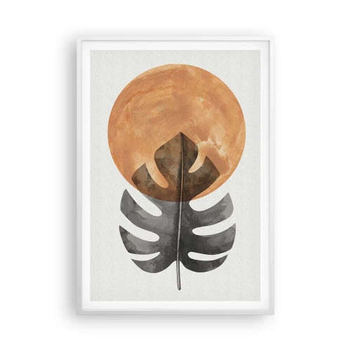 Poster in een witte lijst - Altijd de zon - 70x100 cm