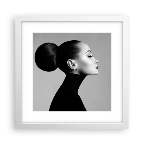 Poster in een witte lijst - Moderne Nefertiti - 30x30 cm