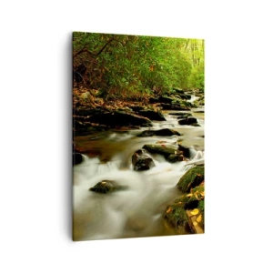 Schilderen op canvas - Zoals vloeibaar zilver - 50x70 cm