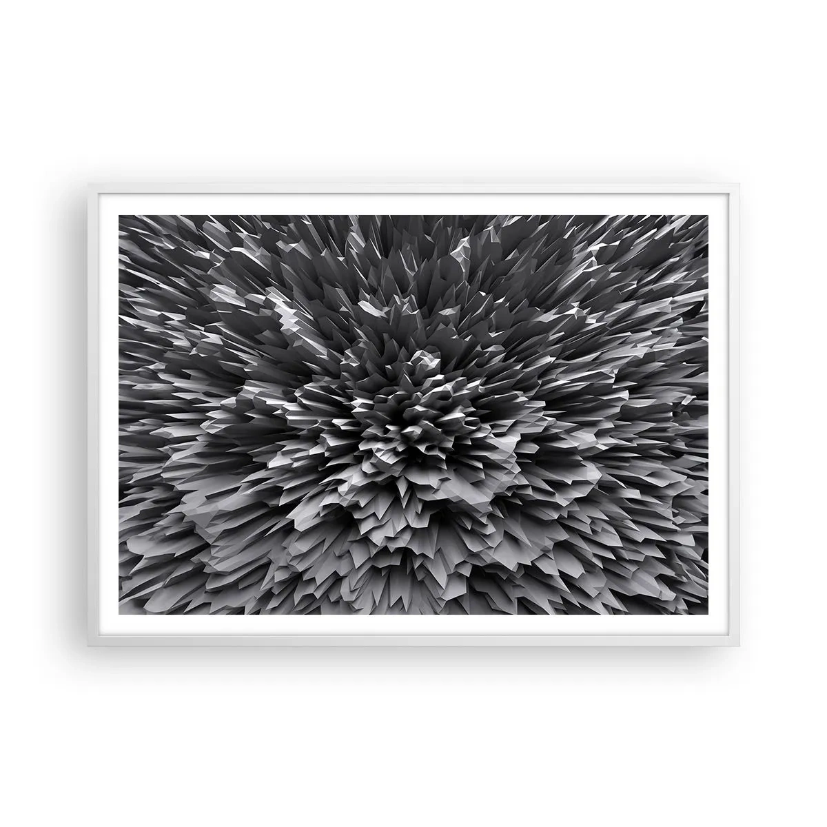 Poster in een witte lijst - Strikter kan het niet - 100x70 cm