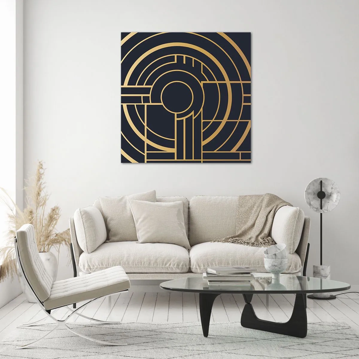 Schilderen op glas - Draaien van dingen - 70x70 cm