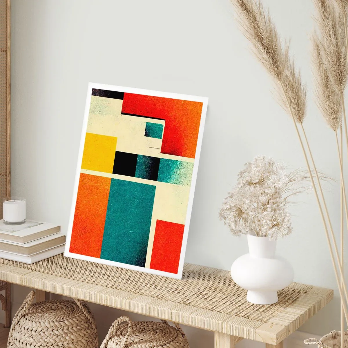Poster - Geometrische abstractie – goede energie - 70x100 cm