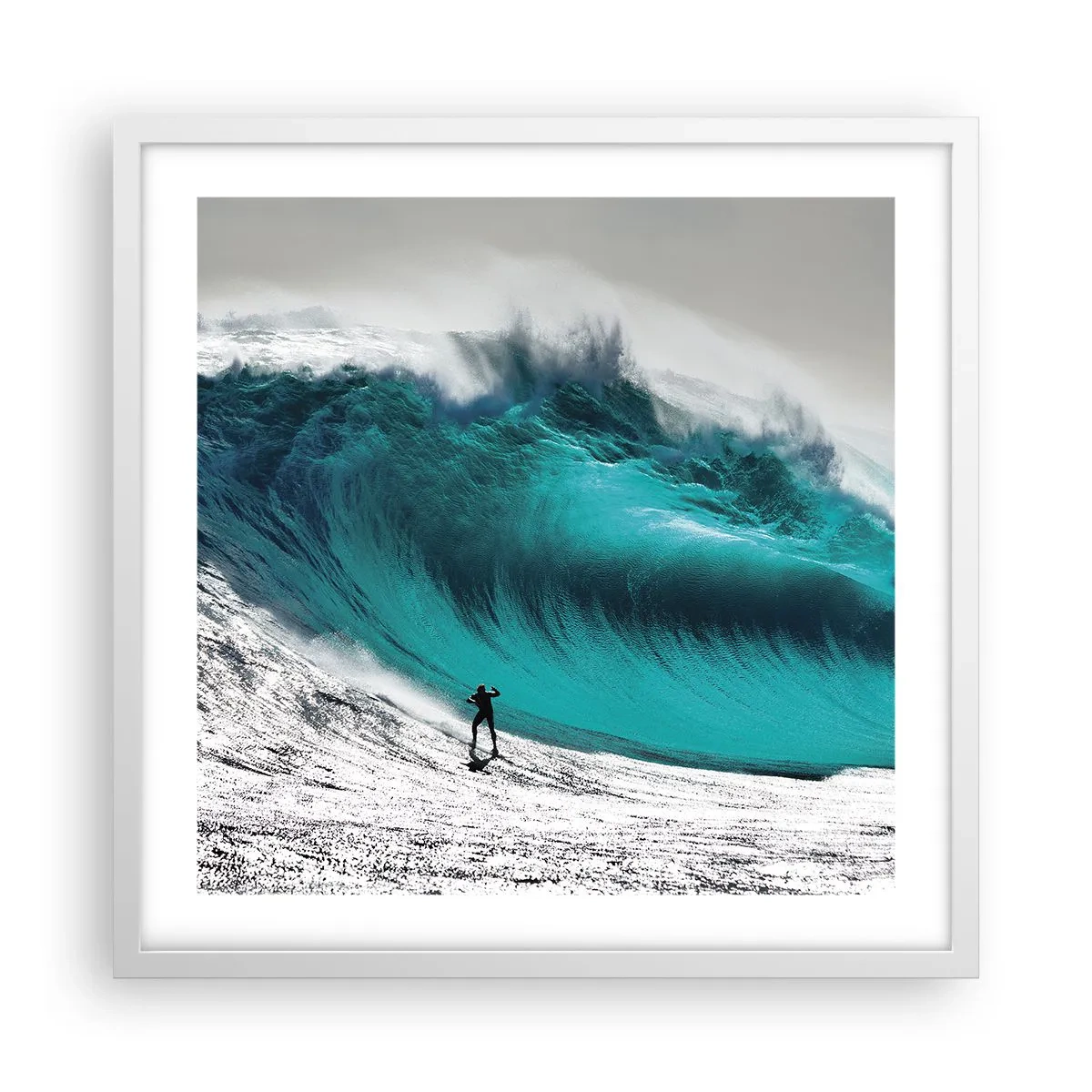 Poster in een witte lijst - Uitdaging aanvaard - 50x50 cm