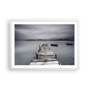 Poster in een witte lijst - Je kunt morgen gaan - 70x50 cm