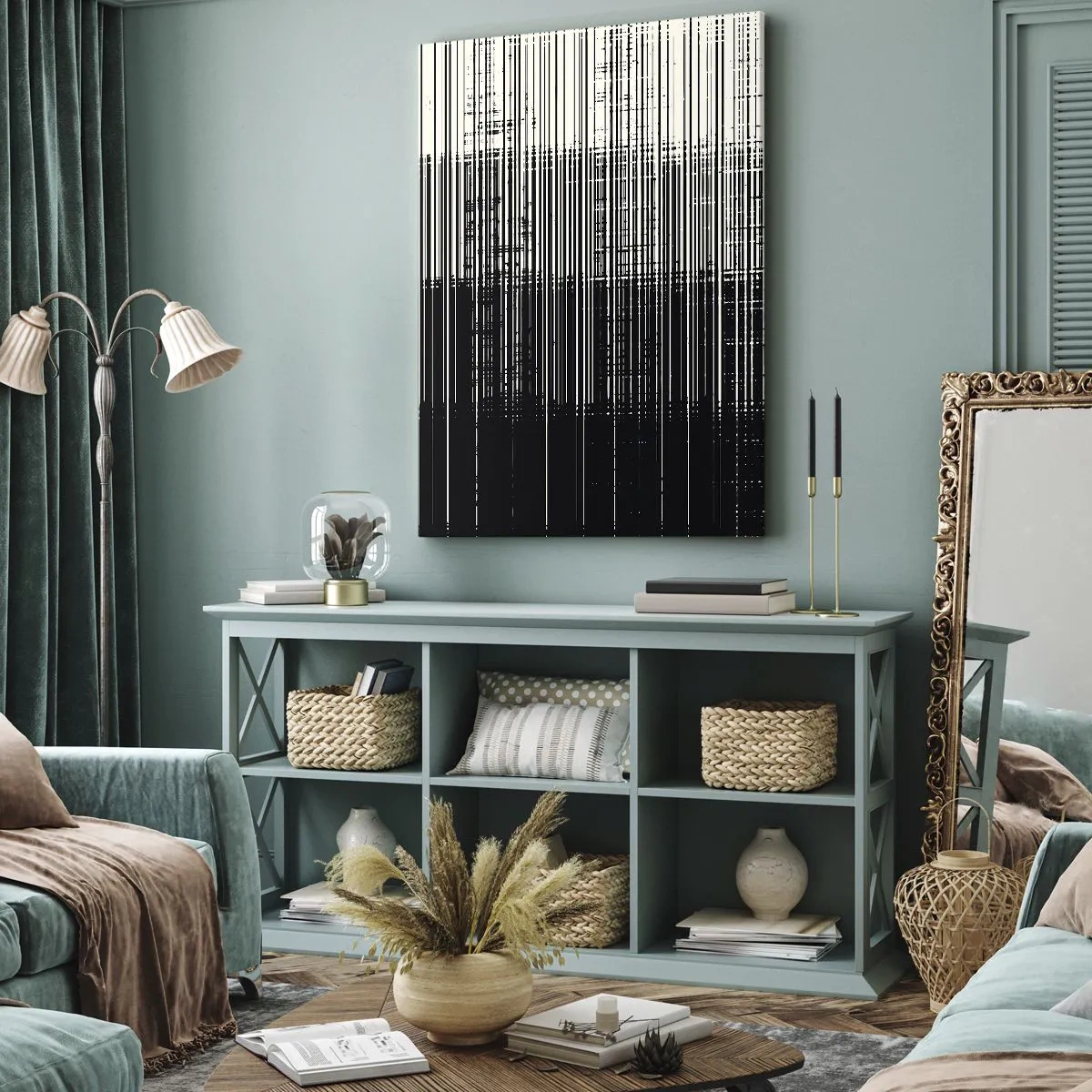 Schilderen op canvas - Golven en vibraties - 70x100 cm