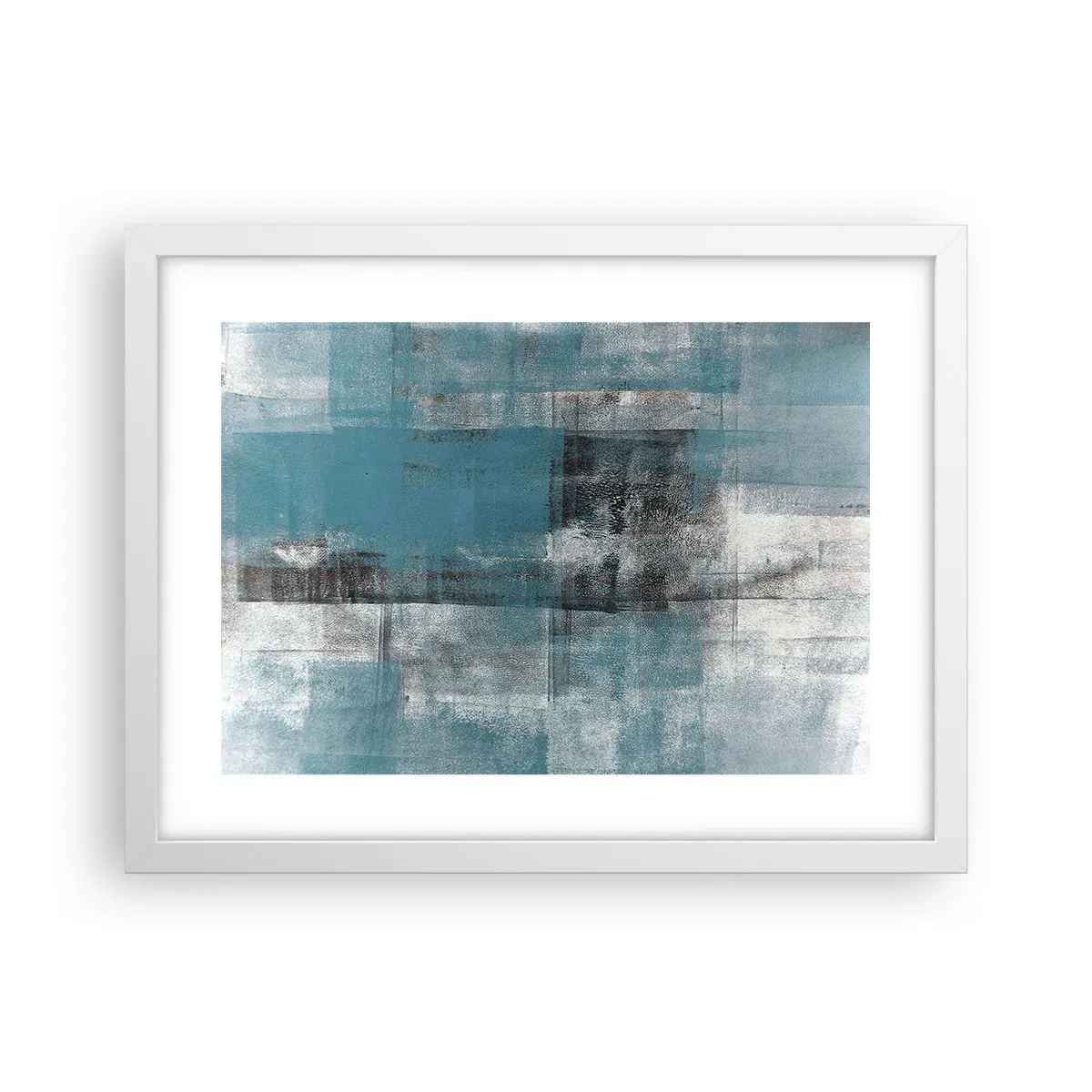 Poster in een witte lijst - Water en lucht - 40x30 cm