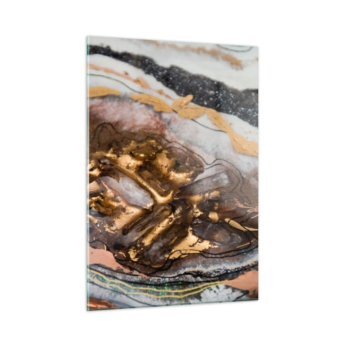 Schilderen op glas - Het element aarde - 50x70 cm