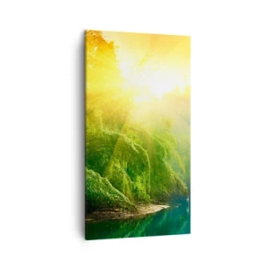 Schilderen op canvas - Verdrinken in de zon en schaduw - 45x80 cm