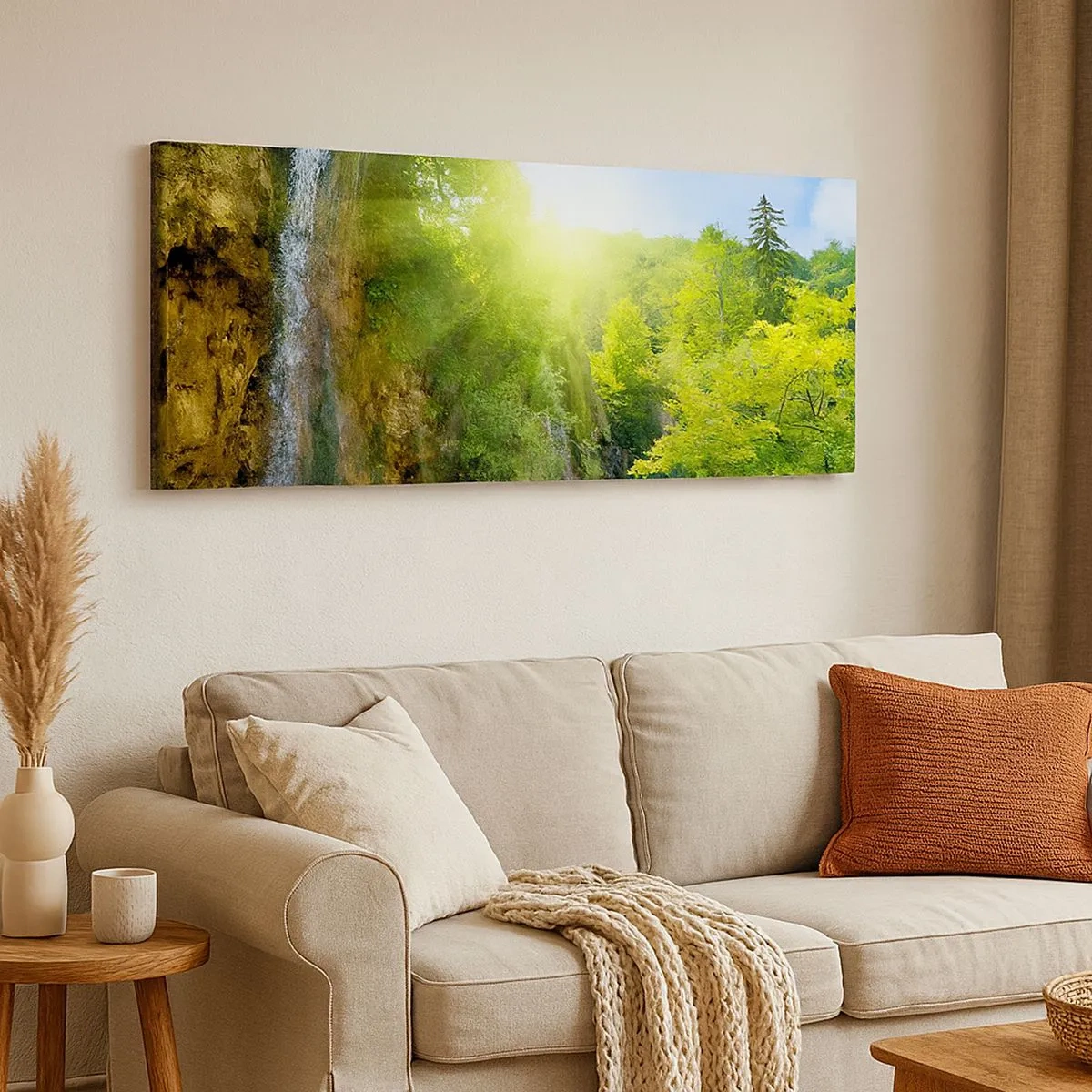 Schilderen op canvas - Het moet Eden zijn - 100x40 cm