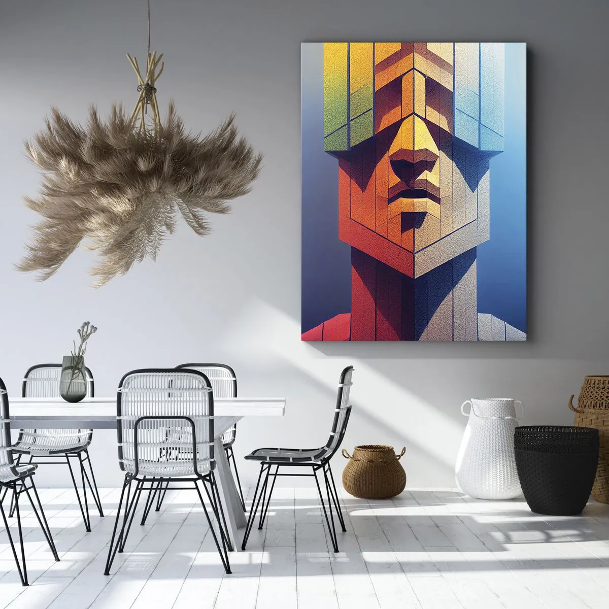 Schilderen op canvas - Een man van principes - 55x100 cm