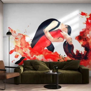 Fotobehang Standard Eco - Tango - een sensuele golf - Dans, Muziek, Dansers - 300x210 cm
