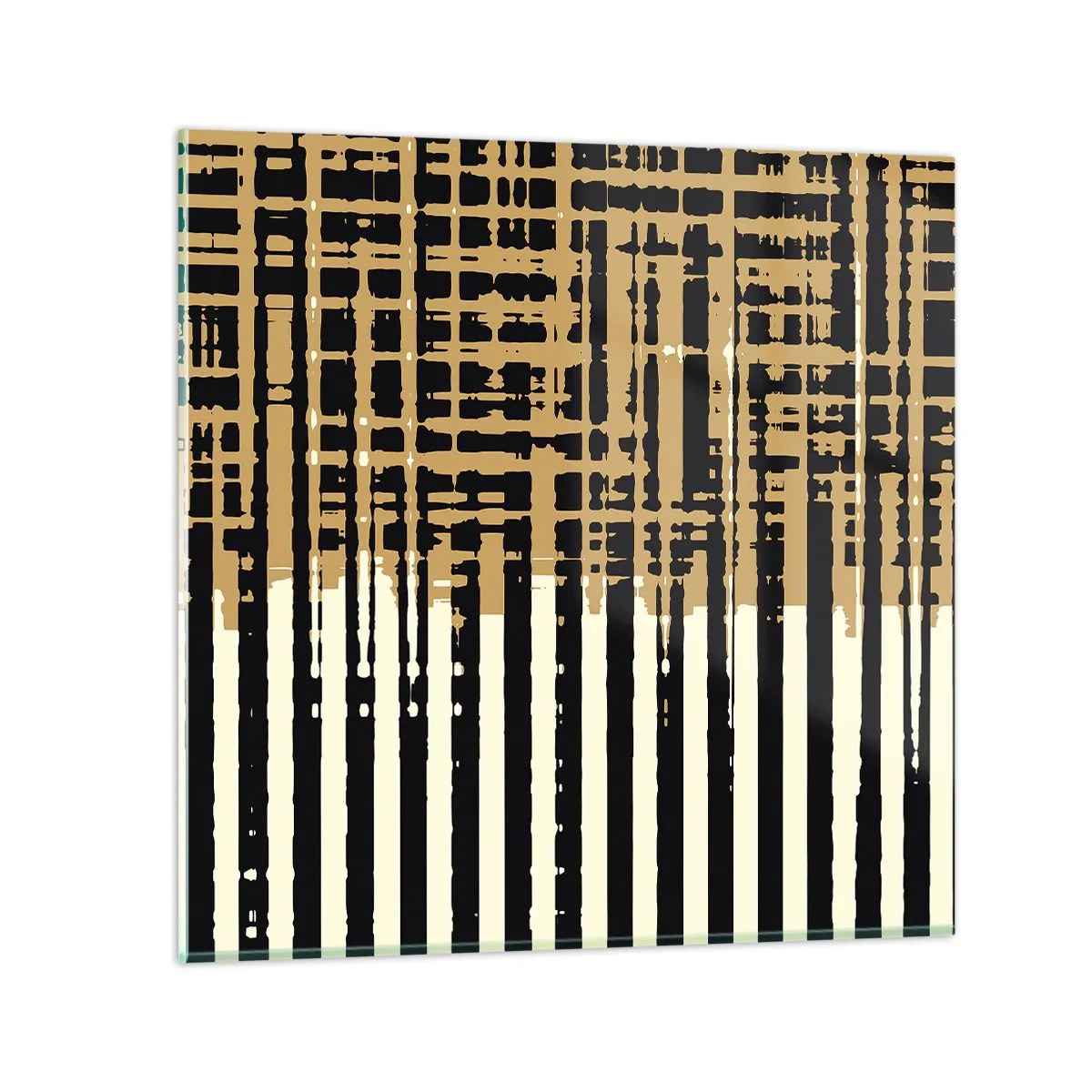 Schilderen op glas - Architecturale abstractie - 40x40 cm