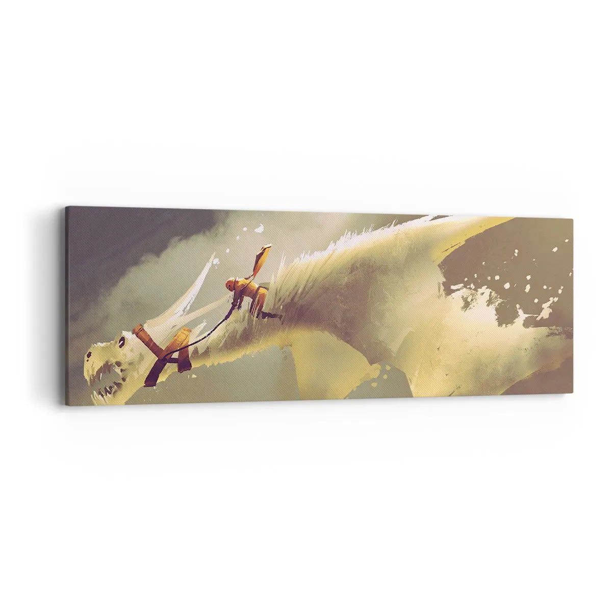 Schilderen op canvas - De wereld te hulp - 90x30 cm