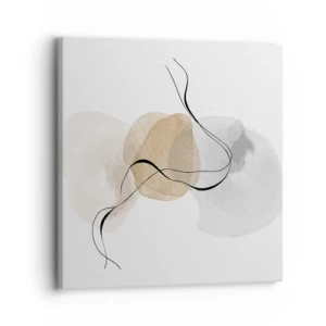 Schilderen op canvas - Lucht kralen - 30x30 cm