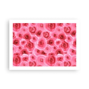 Poster - Rozen onder en boven - 70x50 cm