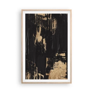 Een poster in een licht eiken lijst - Spoor van aanraking - 61x91 cm