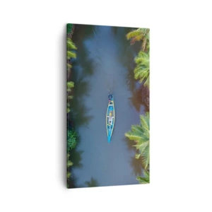 Schilderen op canvas - Op een tropisch parcours - 45x80 cm