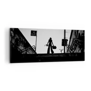 Schilderen op canvas - Stedelijk dwalen - 100x40 cm