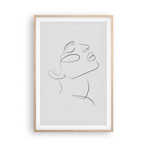 Een poster in een licht eiken lijst - De wendingen van dromen - 61x91 cm