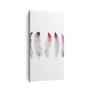 Schilderen op canvas - Delicaat als veelkleurige mist - 65x120 cm