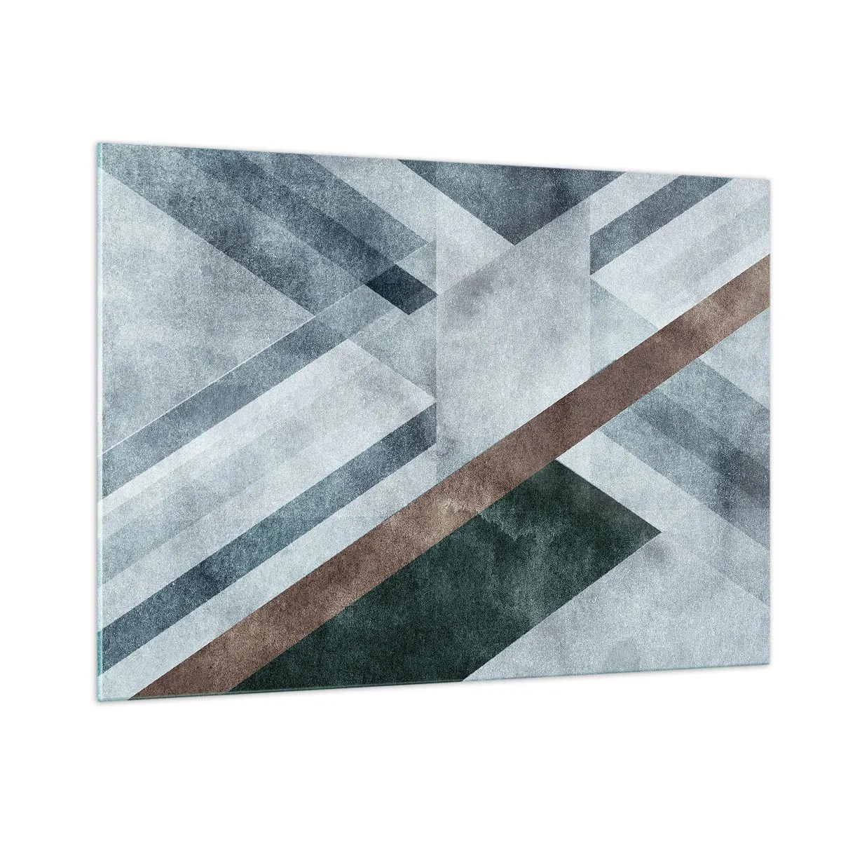 Schilderen op glas - Verfijnde elegantie van geometrie - 100x70 cm