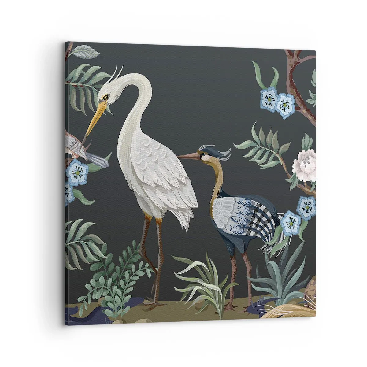 Schilderen op canvas - Vogelparade - 50x50 cm