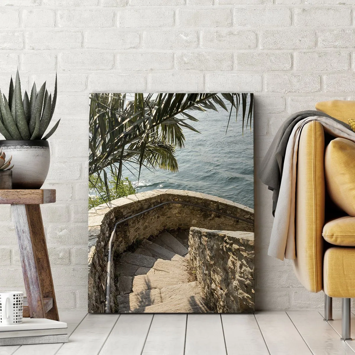 Schilderen op canvas - Onder de zon van Italië - 70x100 cm