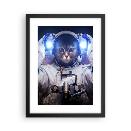 Poster in een zwarte lijst - Houston, je hebt een probleem - 30x40 cm