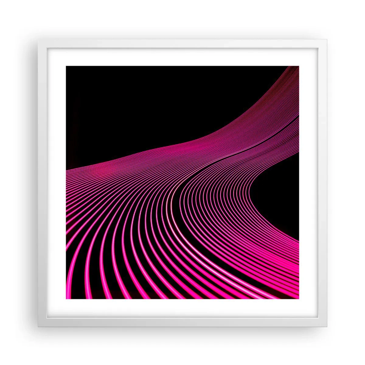 Poster in een witte lijst - Avenue van licht - 50x50 cm