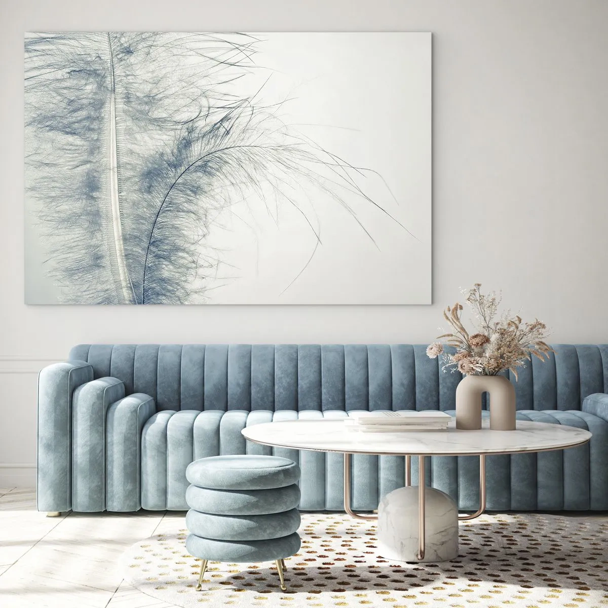 Schilderen op glas - Het gefluister van de natuur - 100x70 cm