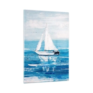 Schilderen op glas - Met een vriend aan mijn zijde - 70x100 cm